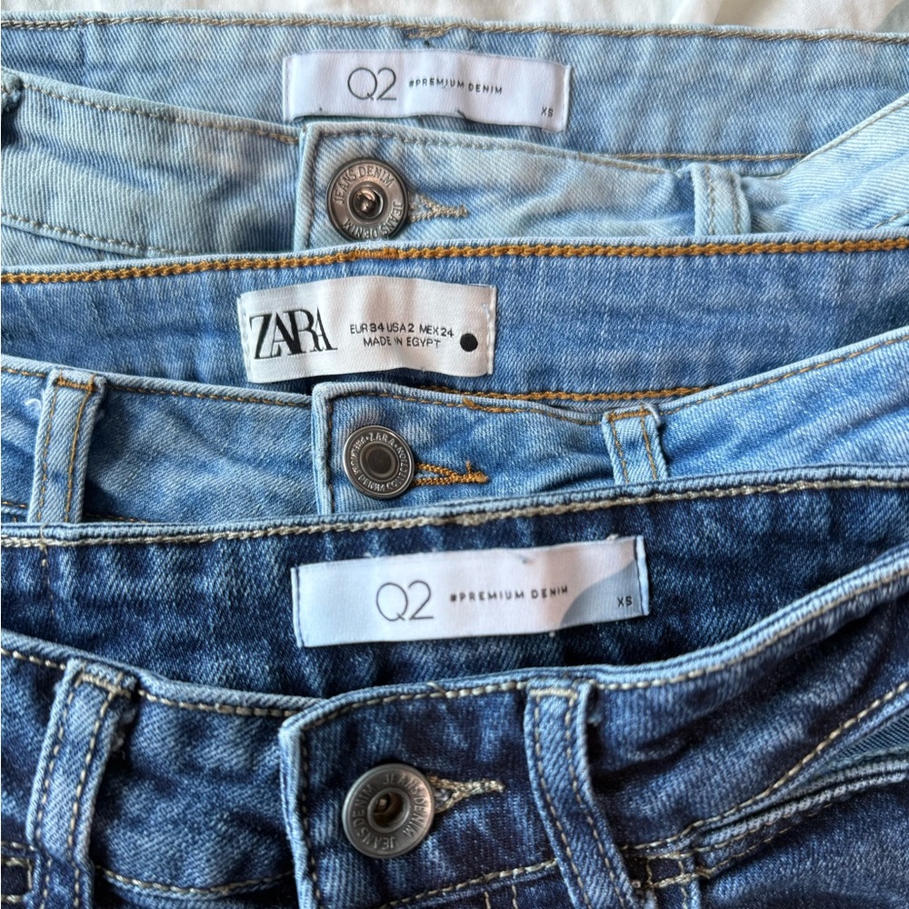 Zara and Q2 Blue Denim Jeans Bundle